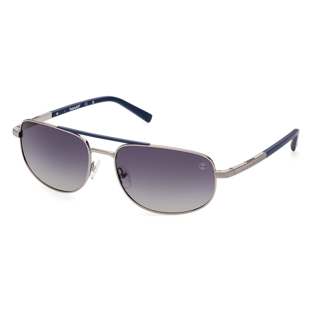 NWT TIMBERLAND TB9285 08D 61 Shiny Gunmetal Sunglasses